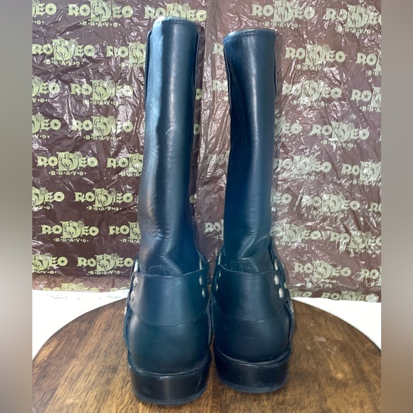 RODEO BRAVO Men's Biker Boot 134 Black Used - Picture 3 of 16